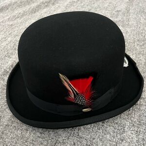 NEW SCALA MENS WOOL FELT DERBY HAT